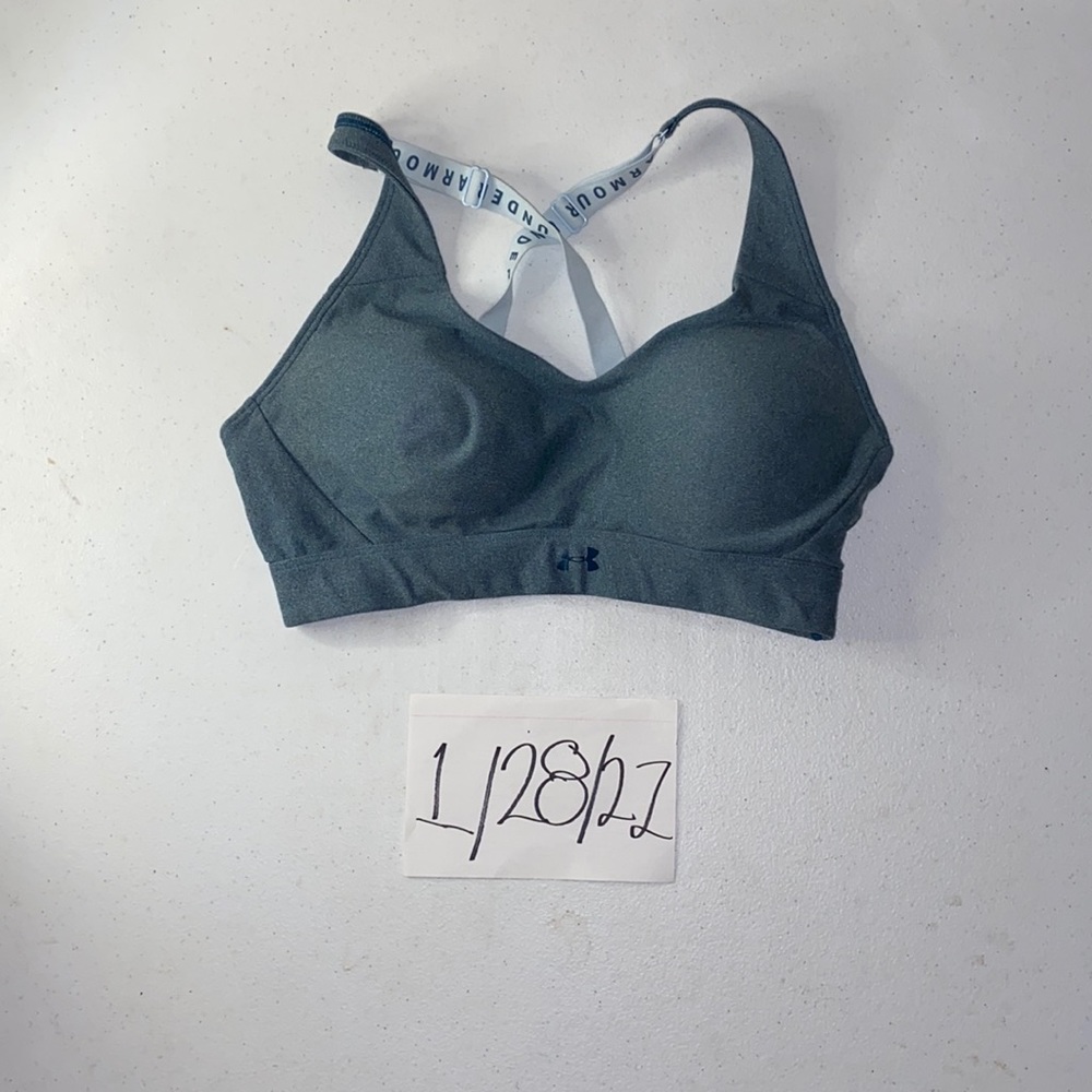 Ocean blue under armor sports bra